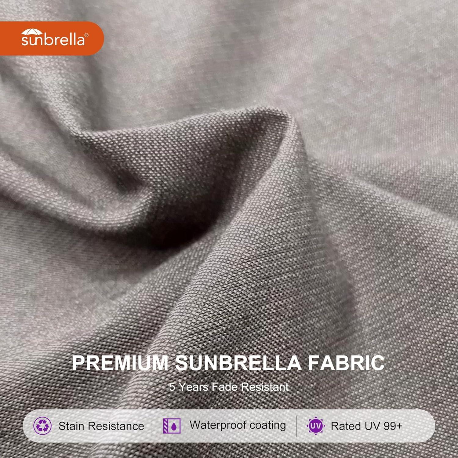 image:imagePURPLE LEAF 10 X 13 Patio Umbrella Outdoor Rectangle Umbrella Large Cantilever Umbrella Windproof Offset Heavy Duty Sun for Garden Deck Pool Patio BeigeCast Ash
