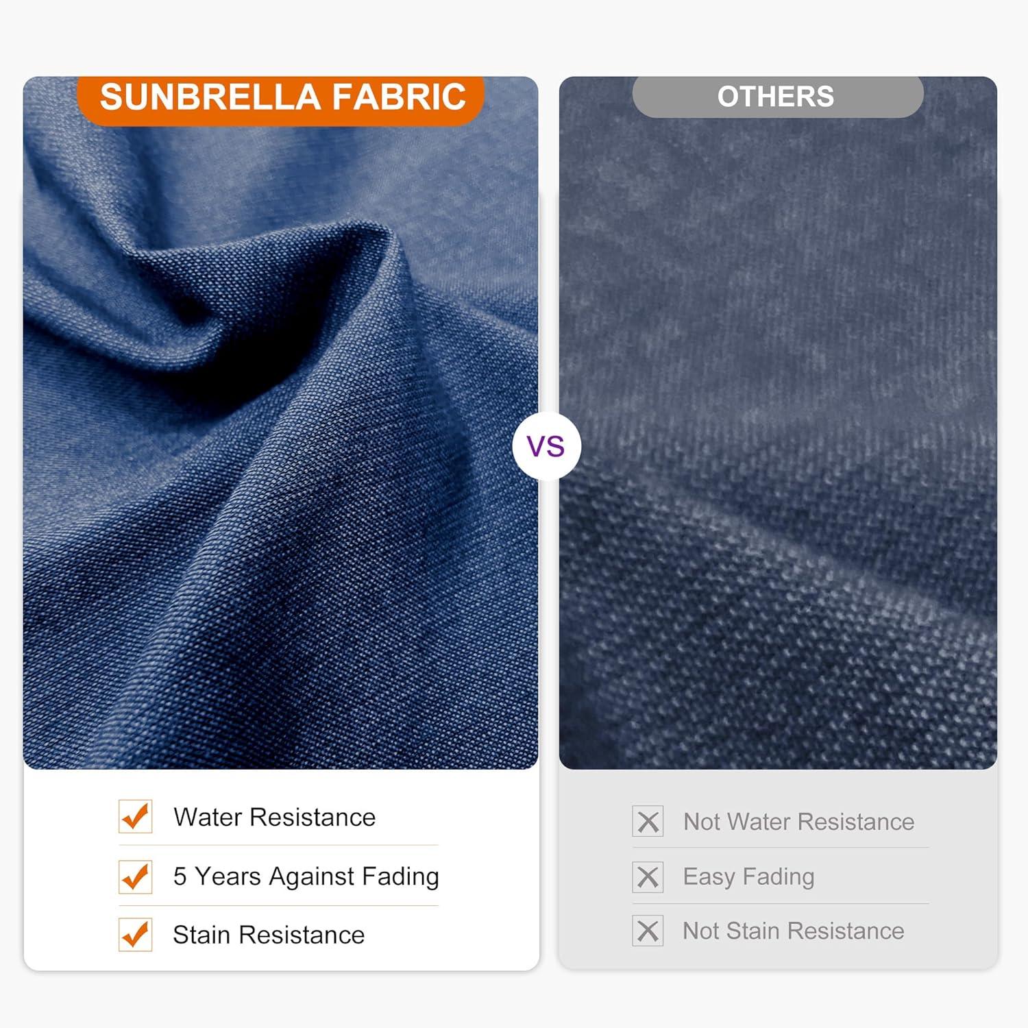 image:imagePURPLE LEAF 10 X 13 Patio Umbrella Outdoor Rectangle Umbrella Large Cantilever Umbrella Windproof Offset Heavy Duty Sun for Garden Deck Pool Patio BeigeSpectrum Indigo