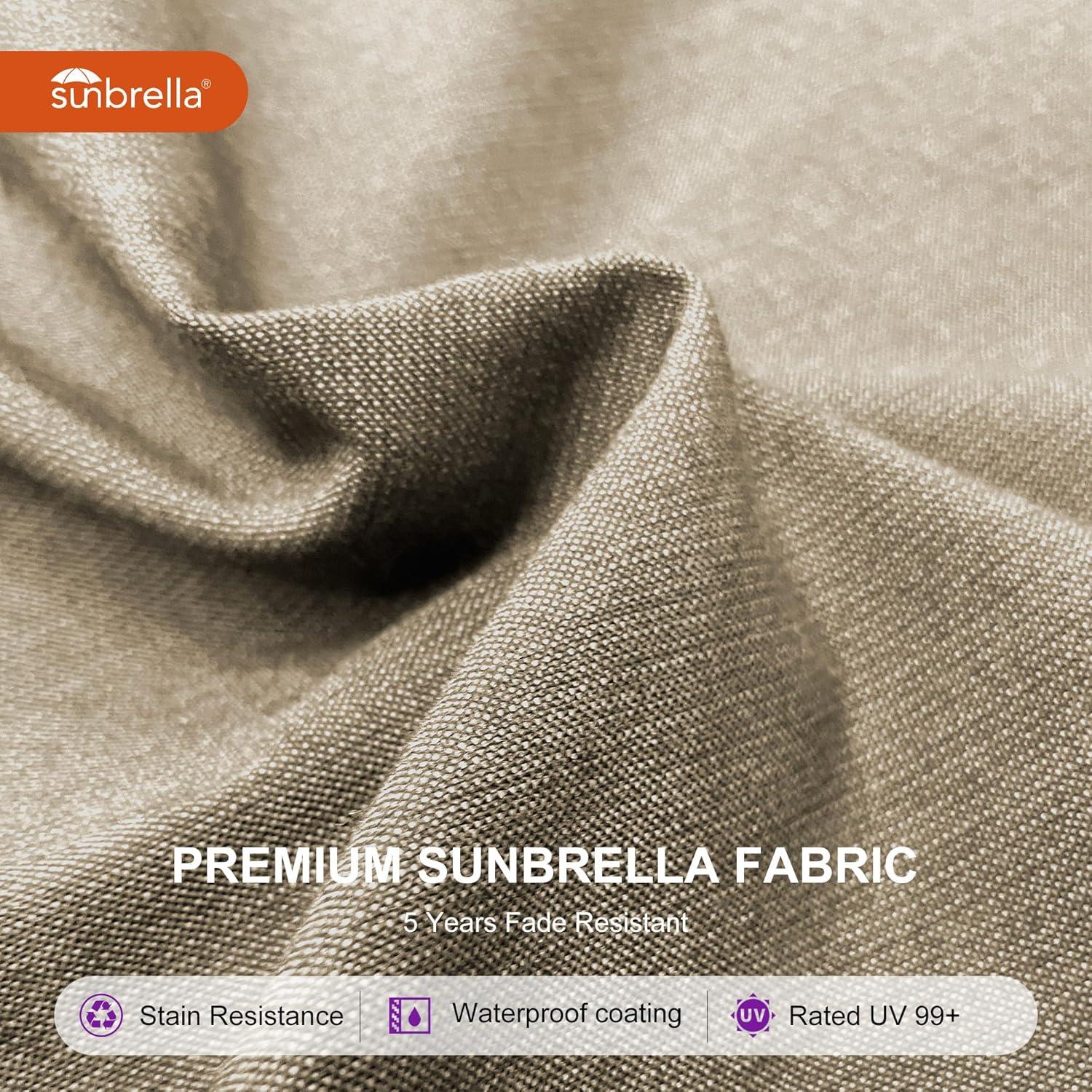 image:imagePURPLE LEAF 10 X 13 Patio Umbrella Outdoor Rectangle Umbrella Large Cantilever Umbrella Windproof Offset Heavy Duty Sun for Garden Deck Pool Patio BeigeSpectrum Sand