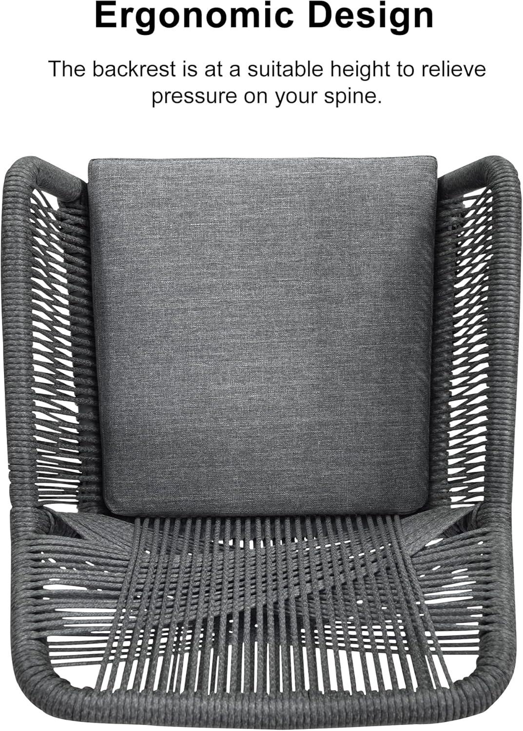 image:imagePURPLE LEAF 11 Pieces Outdoor Dining Set AllWeather PE Rattan Outdoor Patio Furniture Set with All Aluminum Frame Rectangular Table and Chairs Set for Lawn Garden Backyard Deck ChampagneGrey Square Backrest