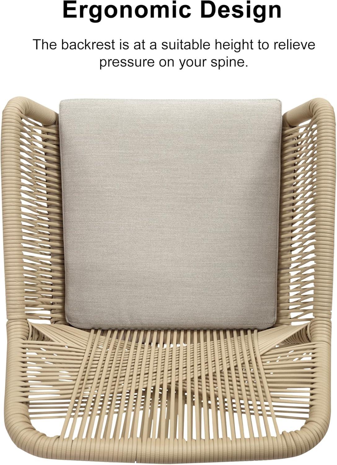 image:imagePURPLE LEAF 11 Pieces Outdoor Dining Set AllWeather PE Rattan Outdoor Patio Furniture Set with All Aluminum Frame Rectangular Table and Chairs Set for Lawn Garden Backyard Deck ChampagneTeak Square Backrest