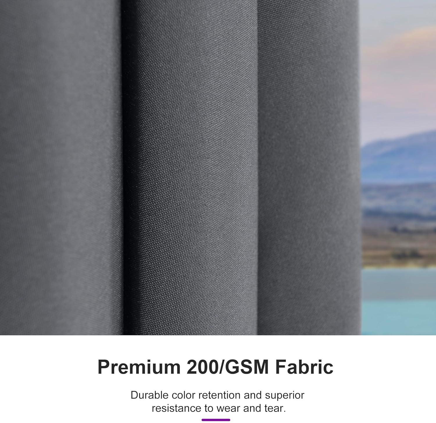 image:imagePURPLE LEAF 6 x 9 Rectangle Outdoor Umbrella for Patio with Tilt Adjustment Patio Table Umbrella for 3 Year Fade Resistant Aluminum Pool Market Umbrella for Deck Garden Patio Poolside or LawnGrey