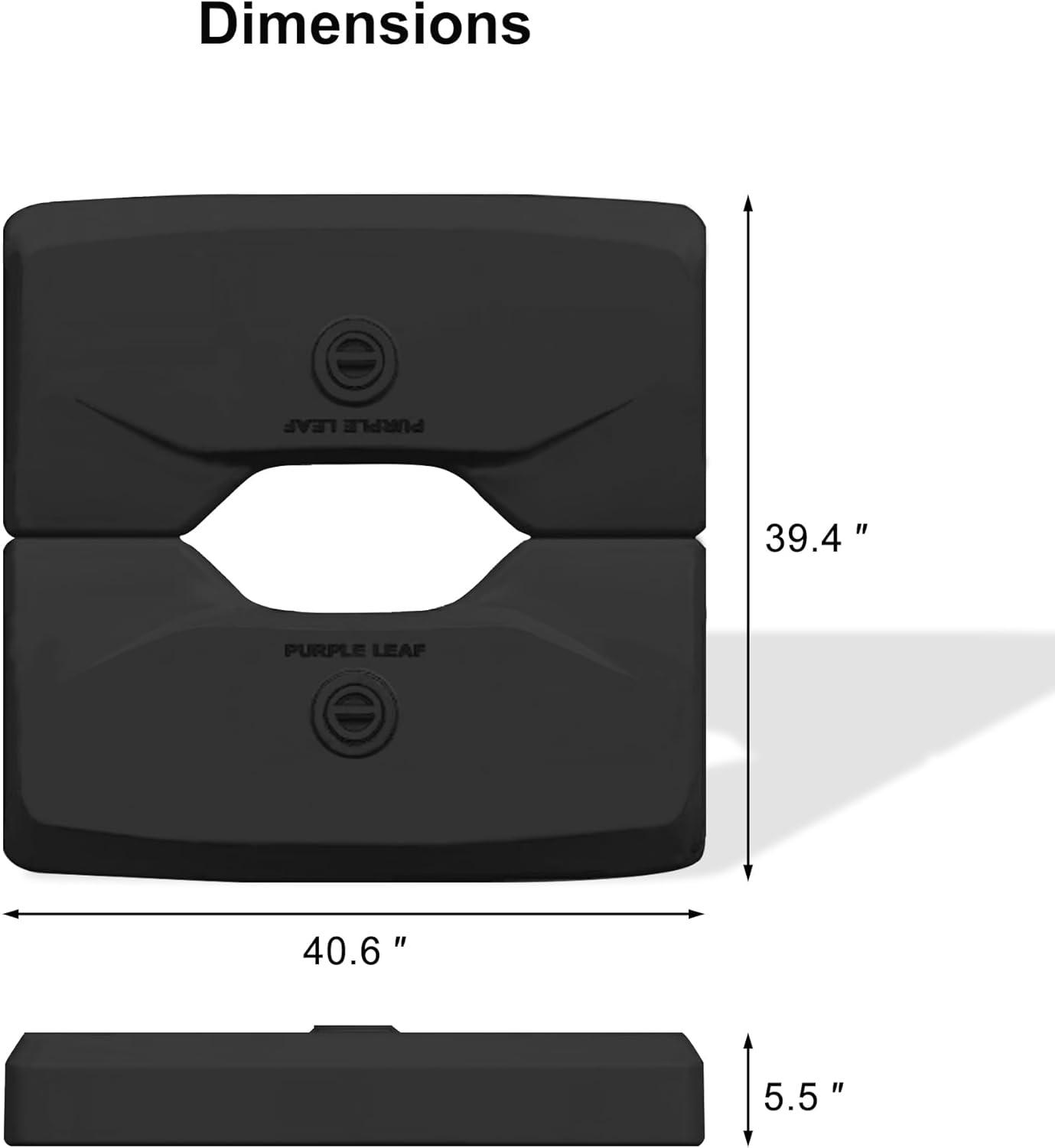 image:imagePURPLE LEAF HLR75 Patio Umbrella Base Stand Heavy Duty Outdoor Umbrella Weighted Base Water amp Sand Filled 326 335406 394