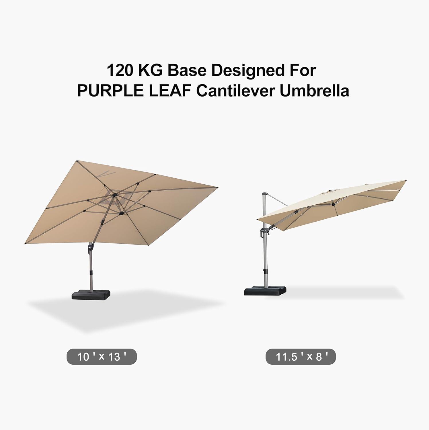 image:imagePURPLE LEAF HLR75 Patio Umbrella Base Stand Heavy Duty Outdoor Umbrella Weighted Base Water amp Sand Filled 326 335406 394