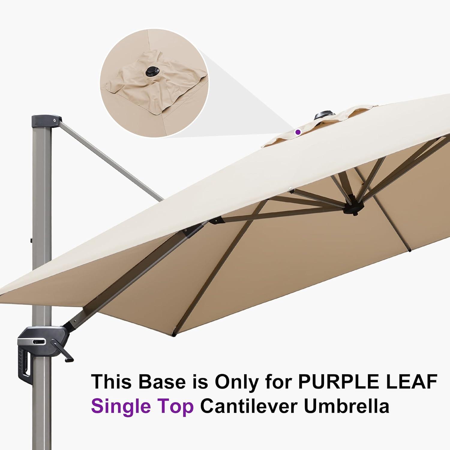 image:imagePURPLE LEAF HLR75 Patio Umbrella Base Stand Heavy Duty Outdoor Umbrella Weighted Base Water amp Sand Filled 326 335406 394