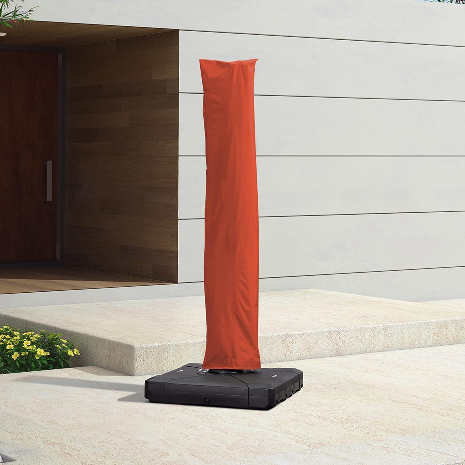 image:imagePURPLE LEAF Patio Umbrella Parasol Cover UV Resistant Outdoor Offset Cantilever Umbrella Cover with Zipper and Rod Navy BlueBrick Red