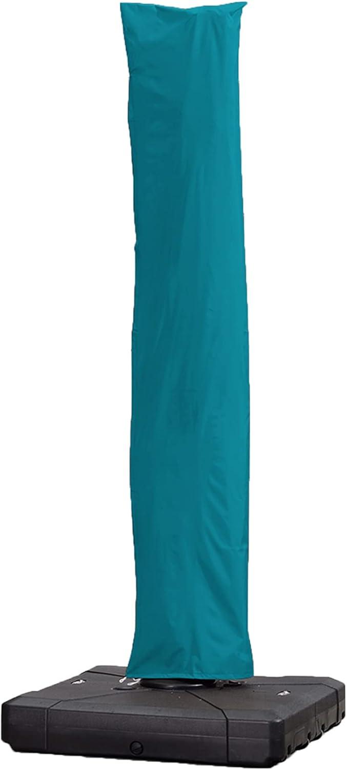 image:imagePURPLE LEAF Patio Umbrella Parasol Cover UV Resistant Outdoor Offset Cantilever Umbrella Cover with Zipper and Rod Navy BlueTurquoise Blue