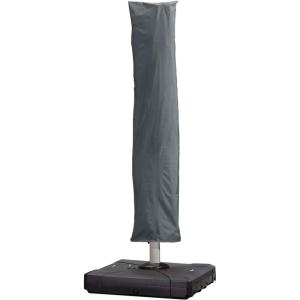 PURPLE LEAF Patio Umbrella Parasol Cover UV Resistant Outdoor Offset Cantilever Umbrella Cover with Zipper and Rod, Navy Blue(Light Grey)