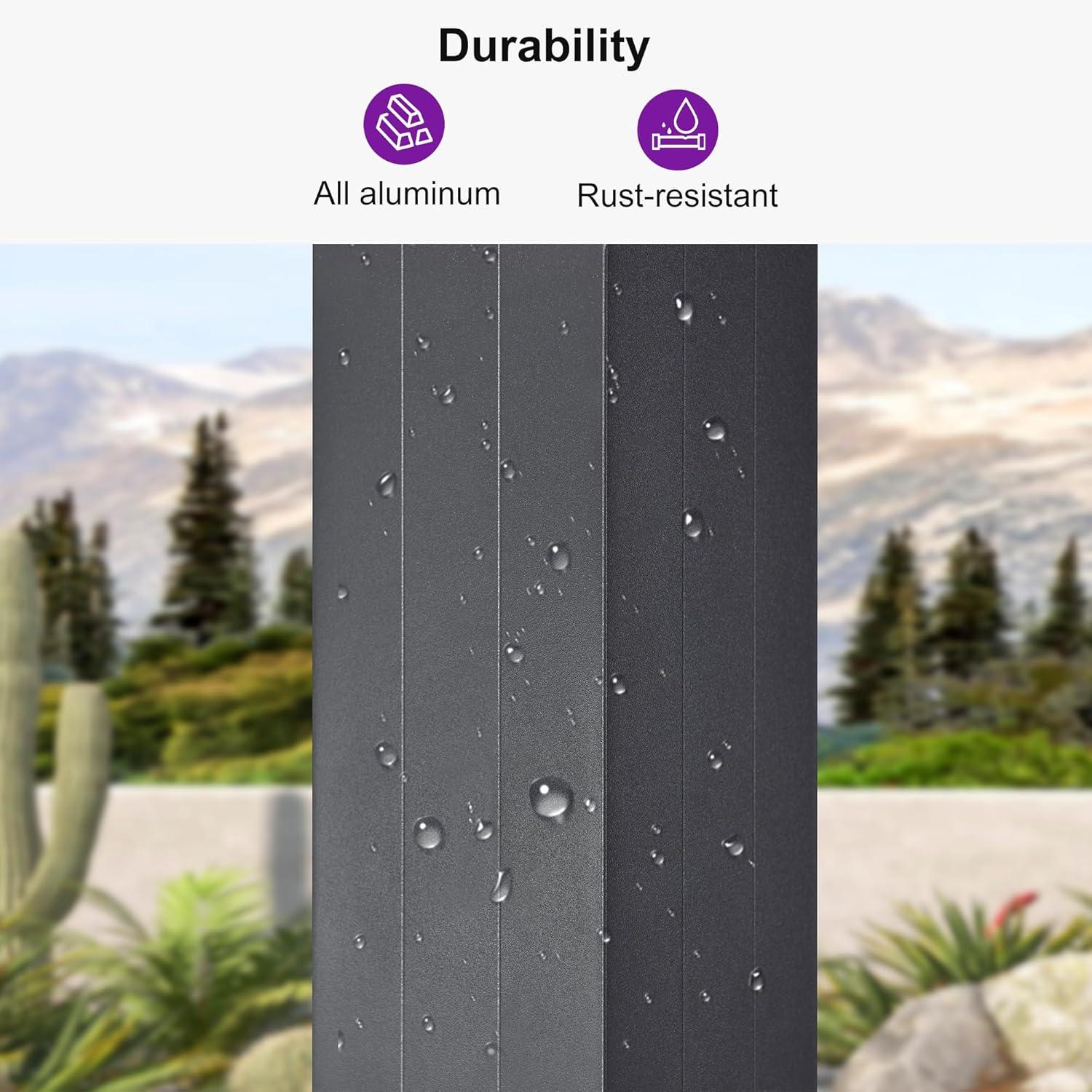 image:imagePURPLE LEAF Louvered Pergola 94AS 11 x 14 Outdoor Aluminum Pergola with Adjustable Roof for Deck Backyard Garden Grey Hardtop GazeboAluminum Aluminum Shutter Wall